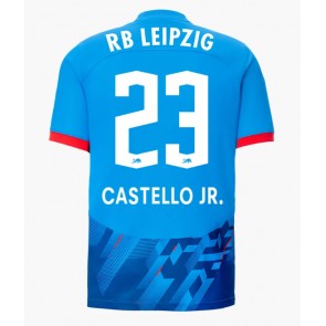 RB Leipzig Castello Lukeba #23 Tredje trøje 2023-24 Kort ærmer